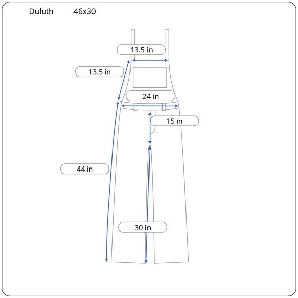 Duluth Trading Mens 46x30 Fire Hose Ultimate Bib Overalls Brown Cargo Comfy - Picture 16 of 16